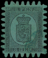 N° 6 '8p Zwart Op Groen Papier' Perfecte - Used Stamps