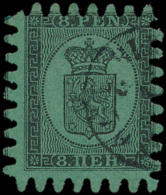 N° 6 '8p Zwart Op Groen Papier' Tanding - Used Stamps