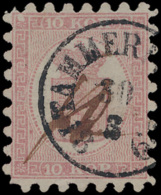 N° 4- Var. '10 K Roze Op Lichtroze' Tand - Used Stamps