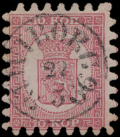 N° 4a '10 K Roze Op Lichtroze' Tanding T - Used Stamps