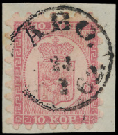 N° 4 '10 K Roze Op Lichtroze' Op Fragmen - Used Stamps