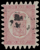 N° 4a '10 K Roze Op Licht Roze' Tanding - Used Stamps