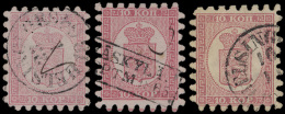 N° 4 En 4a (2x) '10 K Roze Op Lichtroze' - Used Stamps