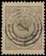 N° 15 '1864, 16 S Olijf' Zm (Yv € 220) - Gebruikt
