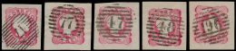 N° 12 'Dom Pedro V 25c Roze' (17x) Uitge - Used Stamps