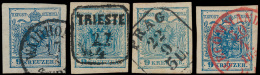 N° 5 '9 Kr Blauw' (12x), Zeer Mooie Sele - Used Stamps