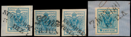 N° 5 '9 Kr Blauw' (14x), Zeer Mooie Sele - Used Stamps