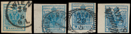 N° 5 '9 Kr Blauw' (7x), Zeer Mooie Selec - Used Stamps