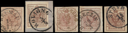 N° 4 '6 Kr Bruin' (5x) Zeer Mooie Select - Used Stamps