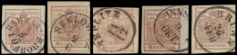 N° 4 '6 Kr Bruin' (5x) Zeer Mooie Select - Used Stamps