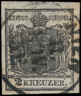 N° 2 '2 Kr Zwart, Type I' Zeer Goed Gera - Used Stamps