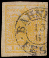 N° 1 '1 Kr Geel, Type III' Zeer Goed Ger - Used Stamps
