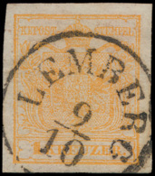 N° 1 '1 Kr Oranjegeel, Type III' Breed G - Used Stamps