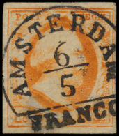 N° 3 '15 Cent Oranje' Volrandige Zegel M - Andere & Zonder Classificatie