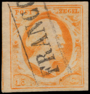 N° 3 '15 Cent Oranje', Zm (NVPH € 170) - Andere & Zonder Classificatie