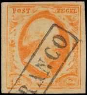 N° 3 '15 Cent Oranje', Zm (NVPH € 170) - Andere & Zonder Classificatie