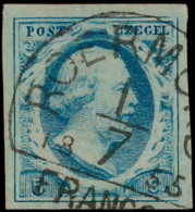 N° 1 '5 Cent Donkerblauw' Zeer Mooi Gera - Andere & Zonder Classificatie