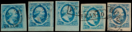 N° 1 '5 Cent Blauw' (5x), Uitgezochte Br - Altri & Non Classificati