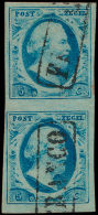 N° 1 '5 Cent Blauw' (Verticaal Paar) Moo - Altri & Non Classificati