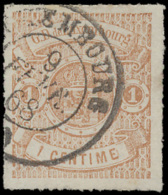 N° 12 '1c Lichtbruin Met Kleurloze Doors - 1852 Guglielmo III