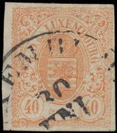 N° 11 '40c Orange' Zeer Goed Gerand, Lic - 1852 Guglielmo III