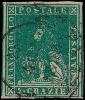 N° 14 '1857, 4 Cr Groen' PRACHTIG Zegel - Tuscany