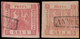 N° 2 '1858, Gra 1' (2x) Diverse Tinten, - Napoli