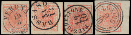 N° 3 '15c Rood' (8x), Prachtige Selectie - Lombardy-Venetia