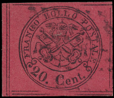 N° 18 '1867, 20c Bruinrood' Mooi Olrandi - Etats Pontificaux