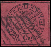 N° 18 '1867, 20c Bruinrood' Volrandig Ze - Papal States