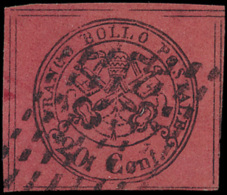 N° 18 '1867, 20c Bruinrood' Volrandig Ze - Papal States