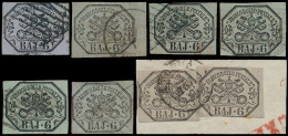 N° 7 '1852, 6 Baj' (9x) In Verschillende - Papal States