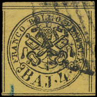 N° 5A '1864, 4 Baj Geel', Zm (Sass € 145 - Kerkelijke Staten