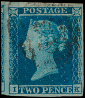N° 15 '1841, 2d Deep Full Blue', Zm (SG - Gebruikt