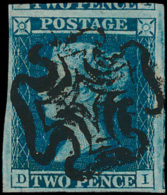 N° 15 '1841, 2d Deep Full Blue' Ongebrui - Used Stamps