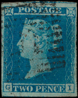 N° 14 '1841, 2d  Blue', Zm (SG £ 75) - Oblitérés