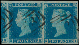 N° 14 '1841, 2d Blue' (LUXE Horizontaal - Used Stamps