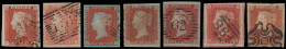 N° 8/12 '1841, 1d Red-brown' (7 Zegels)) - Oblitérés