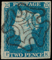 N° 6 '1840, 2d Pale Blue' Met Prachtig ' - Usati