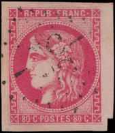 N° 49 '80c Roze' Zeer Breed Gerand (blad - 1871-1875 Cérès