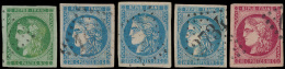 N° 42 B, 46 (3x) En 49, 5 Zeer Mooie Uit - 1871-1875 Ceres