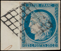 N° 4 '25c Bleu' (6x) Goed Gerande Ex. W. - 1849-1850 Ceres