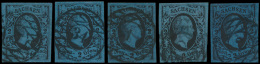 N° 7 '2 Ngr Zwart Op Kobaltblauw' (10x) - Saxe