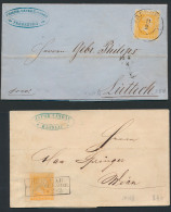 1851/1862, 5 Mooie Brieven Met Frankerin - Autres & Non Classés