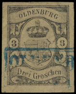 N° 8 '3 Gr Zwart Op Geel' Zeer Breed Ger - Oldenburg