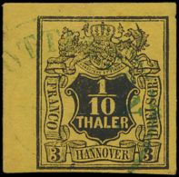 N° 5 '1/10 Thaler Zwart Op Geel' Breed G - Hanover