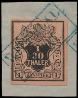 N° 3a '1/30 Thaler Zwart Op Licht Roze' - Hannover