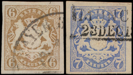 N° 20/21 '1868 Wapen 6 En 7 K' Beide Bre - Andere & Zonder Classificatie