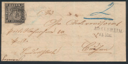 N° 9 '1 Kr Zwart'1862, Op Formulier Vers - Other & Unclassified