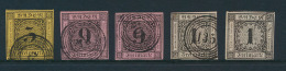 N° 2b, 4b (2x) En 5 (2x) '1851/53 Cijfer - Altri & Non Classificati